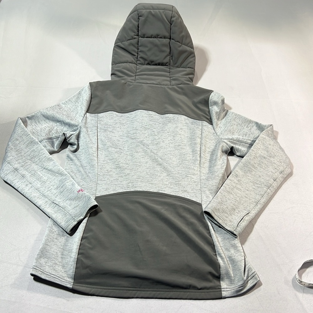 Womens Gray Hooded Jacket - Picture 6 of 9